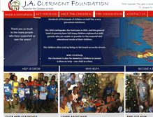 Tablet Screenshot of clermontfoundation.org